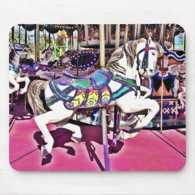 Beautiful Carousel Horse Carnival Mousepad (Front)