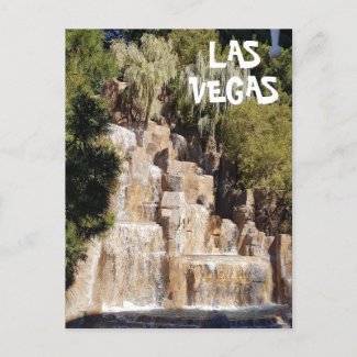 Beautiful Casino Waterfall On The Las Vegas Strip