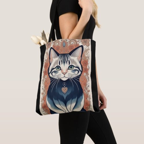 Beautiful Cat Artwork  Tote Bag