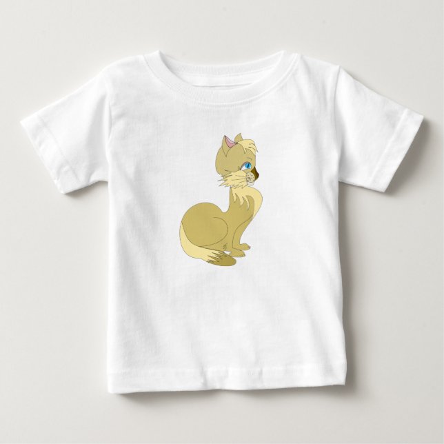 Beautiful Cat Baby T-Shirt (Front)