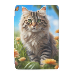 Beautiful cat beautiful garden iPad mini cover