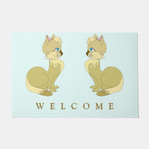 Beautiful Cat Doormat - Customizable