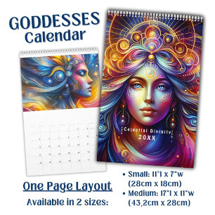 Beautiful Celestial Goddess Art -  Calendar