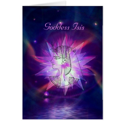 Beautiful Celestial Goddess Isis! Cards (Front)
