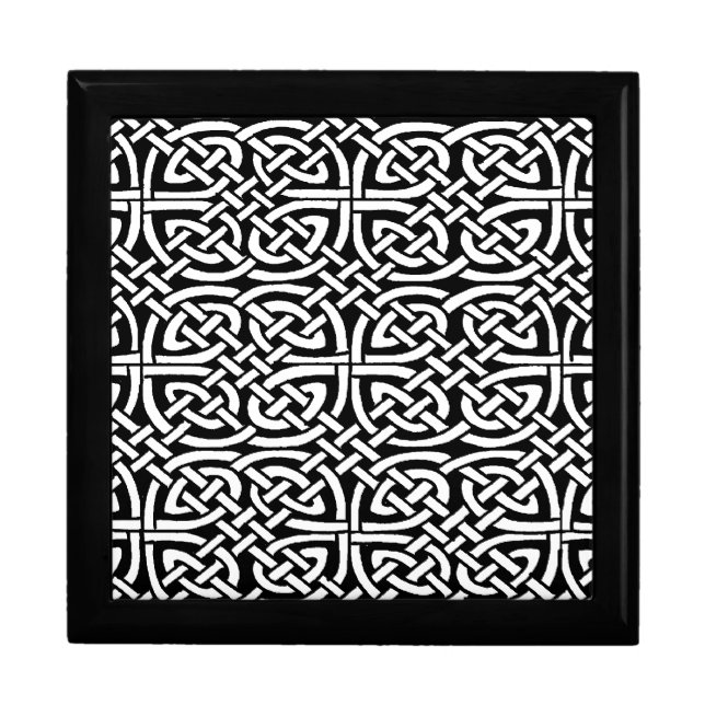 Beautiful Celtic Knot Design Tile Box (Front)