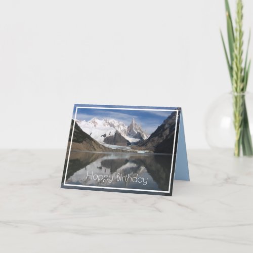 Beautiful Cerro Torre Patagonia Mountain View Card