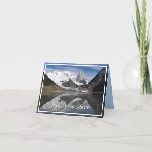 Beautiful Cerro Torre Patagonia Mountain View Holiday Card