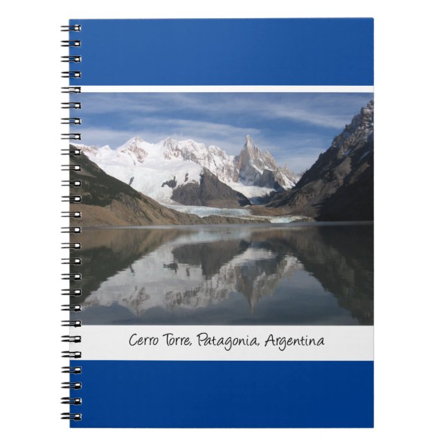 Beautiful Cerro Torre, Patagonia, Mountain View Notebook (Front)