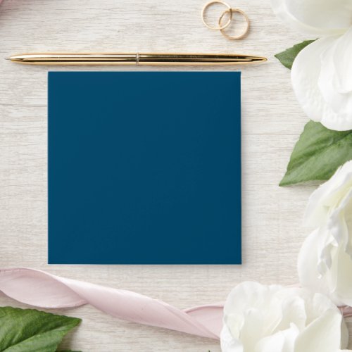 Beautiful cerulean blue square wedding envelopes