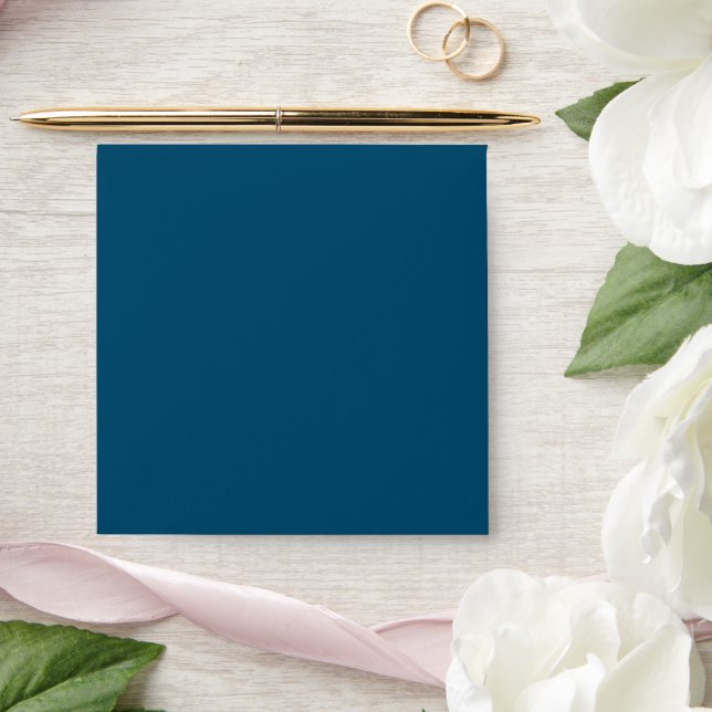 Beautiful cerulean blue square wedding envelopes (Wedding)