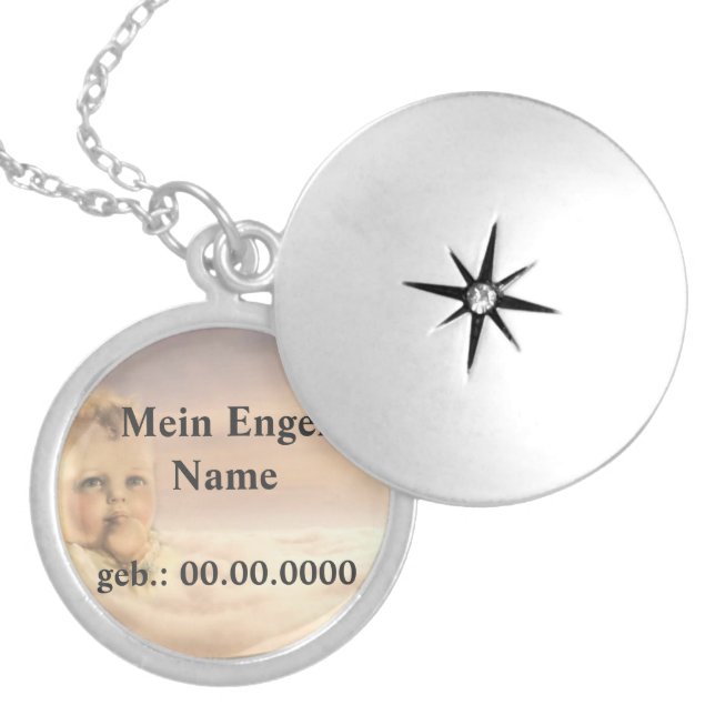 beautiful chain silver plated necklace (Front)