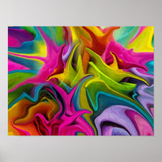 Beautiful Chakra Balance Reiki Art Poster Print