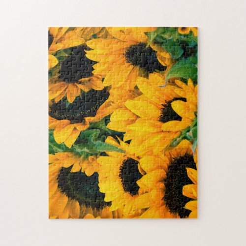 Beautiful Challenging Golden Sunflowers Puzzle