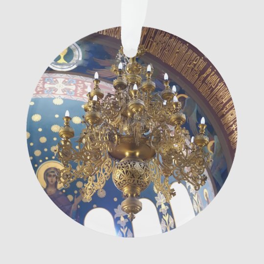 Beautiful Chandelier in the Cathedral Ornament | Zazzle