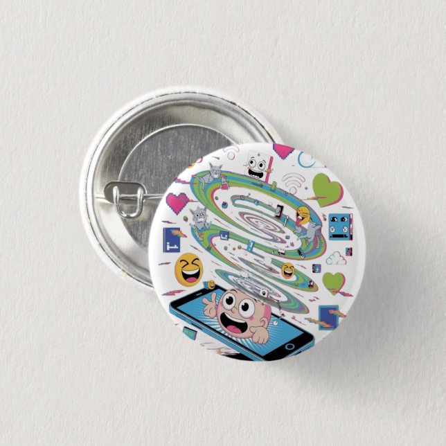 Beautiful Chaos  Button (Front & Back)