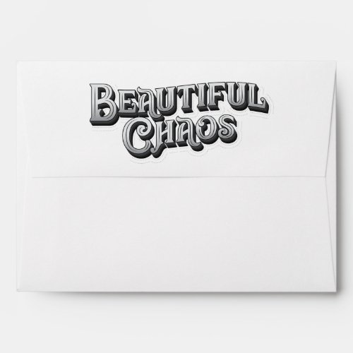 Beautiful Chaos  Greeting Card Envelope