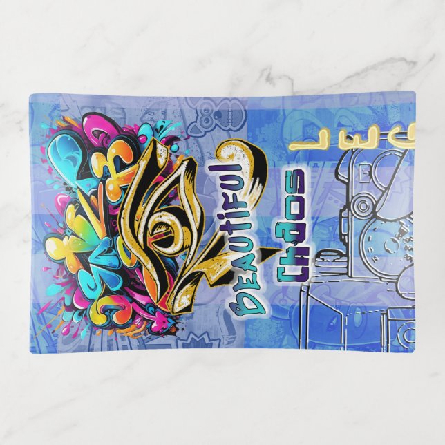 Beautiful Chaos, med. Trinket Tray (Front)