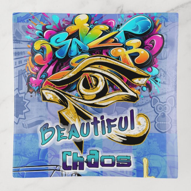 Beautiful Chaos  Trinket Tray (Front)