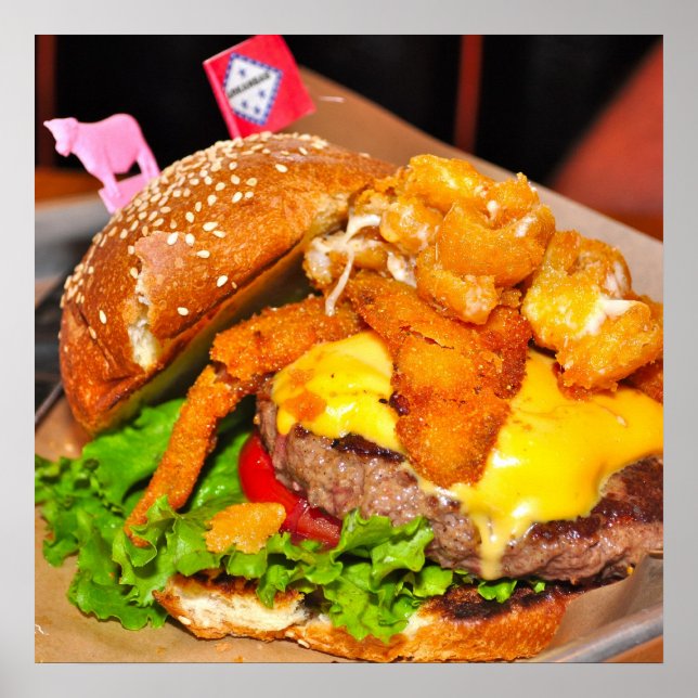 Beautiful Cheeseburger Poster (Front)