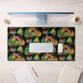 Beautiful, Cheetah and Tropical Jungle Desk Mat