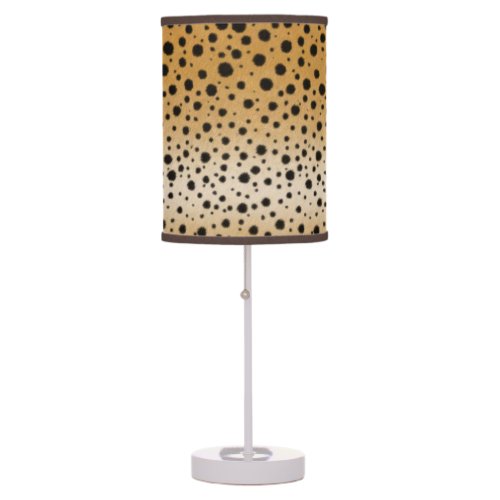 Beautiful Cheetah Spots Wild Animal Print Table Lamp