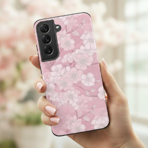 Beautiful Cherry Blossom Design - Pink Floral Samsung Galaxy S22 Case