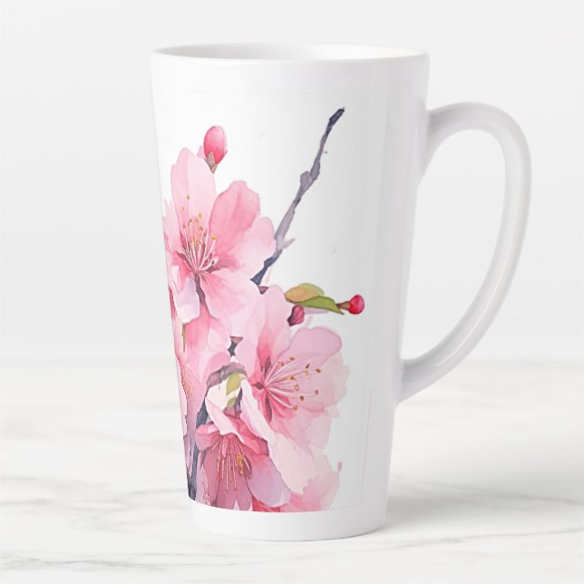 Beautiful Cherry Blossom Latte Mug Cup (Right)