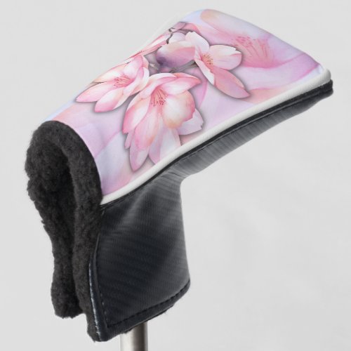 Beautiful Cherry Blossom Putter Cover