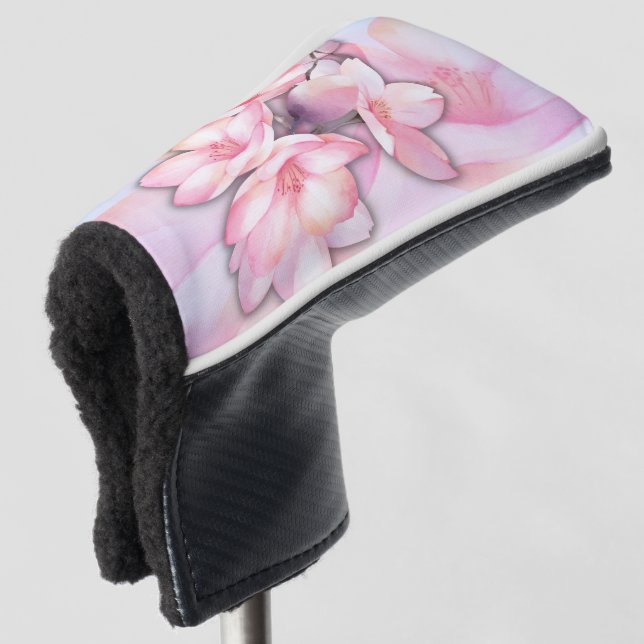 Beautiful Cherry Blossom Putter Cover (3/4 Front)