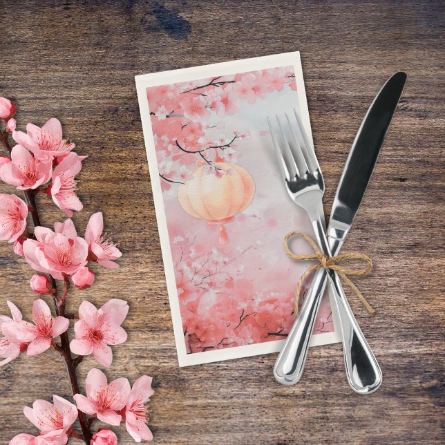 Beautiful Cherry Blossom Watercolor  Paper Guest Towels (Creator Uploaded)