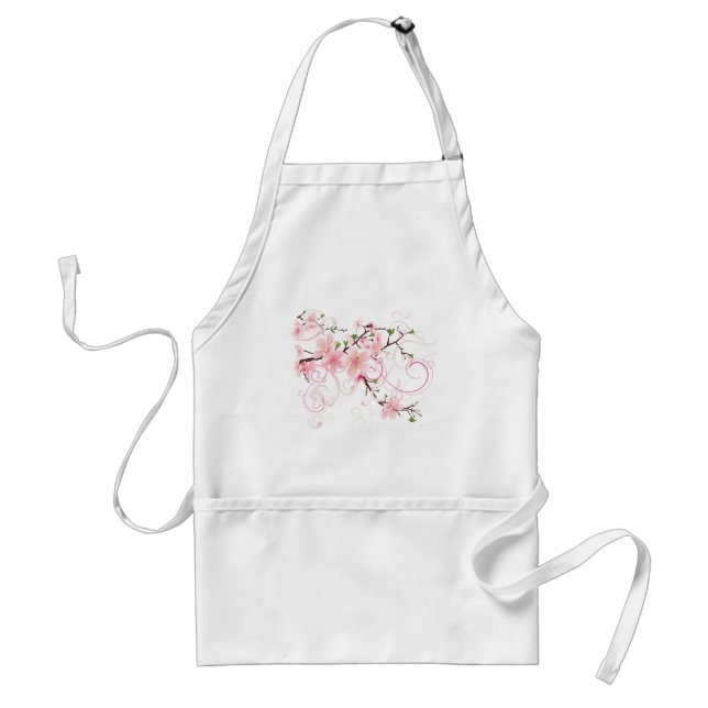Beautiful Cherry Blossoms Adult Apron (Front)