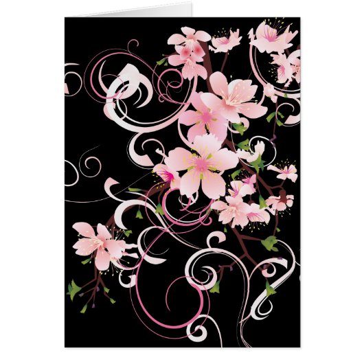 Beautiful Cherry Blossoms Cards (Front)