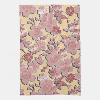 Beautiful cherry blossoms towel