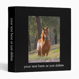 Beautiful chestnut horse photo album custom binder