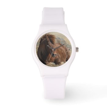 Beautiful Chestnut Icelandic Horse Watch by HorseStall at Zazzle