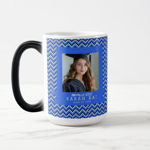 Beautiful Chevron Pattern Grandson Graduation Color Morph Mug
