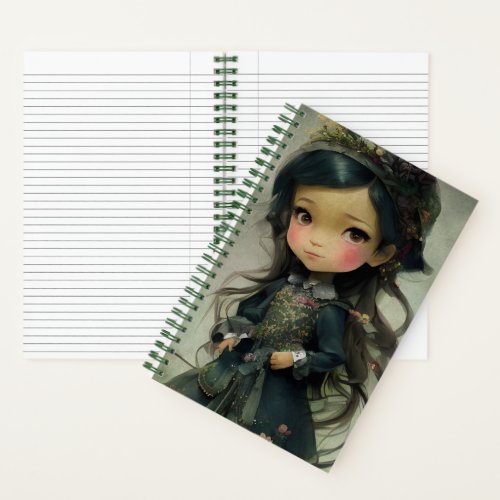 Beautiful Chibi Kawaii Style Girl Art Notebook