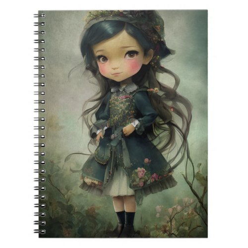 Beautiful Chibi Kawaii Style Girl Art Notebook