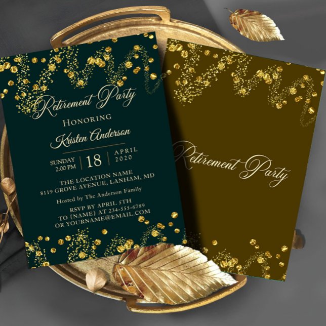 Beautiful Chic Retirement Party Invitation (Creator Uploaded)