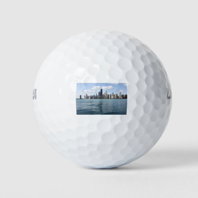 Beautiful Chicago Golf Balls (Front)