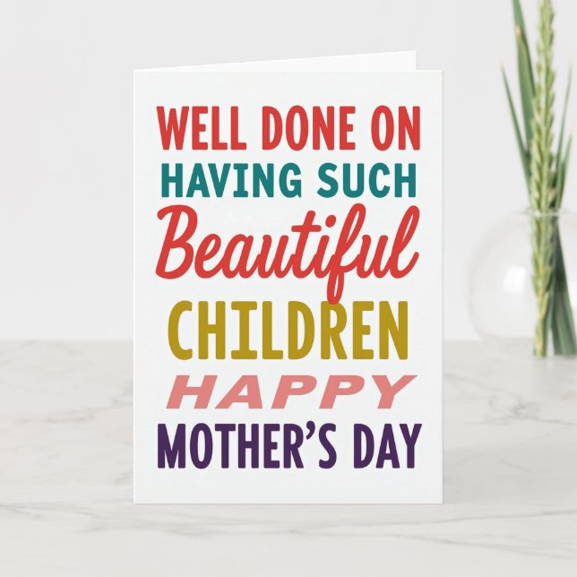 Beautiful Children Day Card (Front)