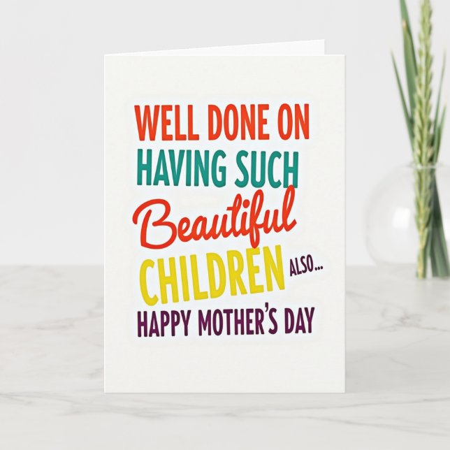 Beautiful Childrens Day Card (Front)