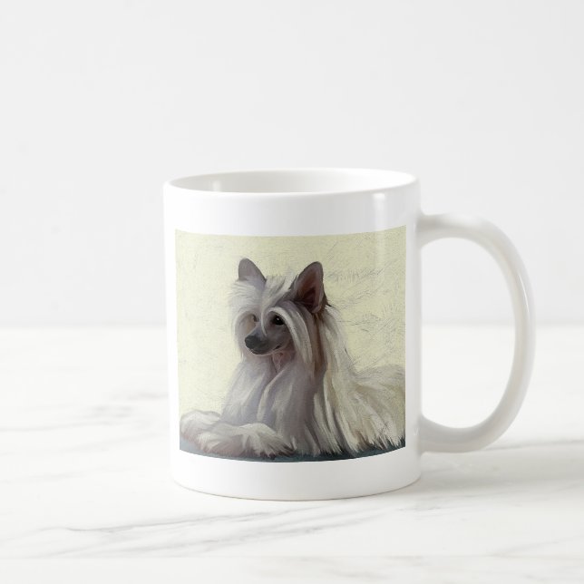 Beautiful Chinese crested powder puff Coffee Mug (Right)