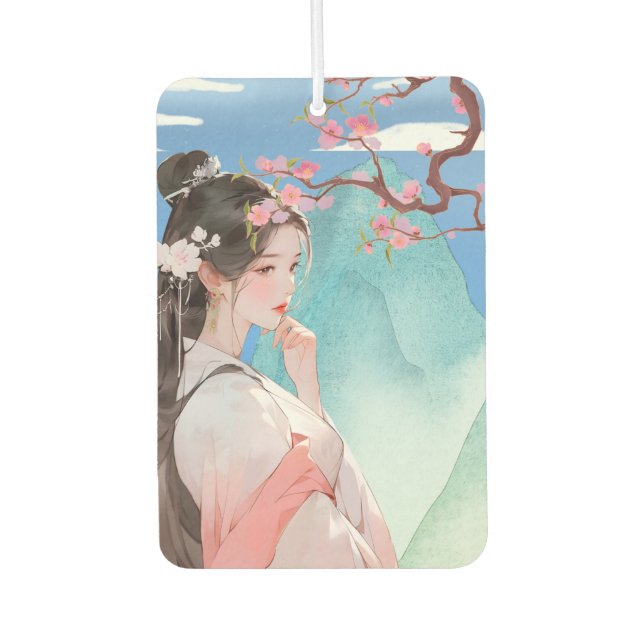 Beautiful Chinese Woman  Air Freshener (Front)