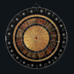 Beautiful Chinese Zodiac Wheel Custom Dart Board<br><div class="desc">Super looking horoscope dart board. Intricate sections of the Chinese Zodiac along with a starry side border</div>