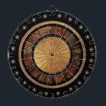 Beautiful Chinese Zodiac Wheel Custom Dart Board<br><div class="desc">Super looking horoscope dart board. Intricate sections of the Chinese Zodiac along with a starry side border</div>