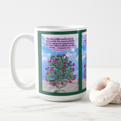 Beautiful Cholla Cactus Scripture 1 Samuel 167 Coffee Mug
