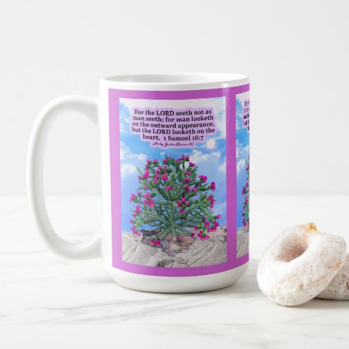 Beautiful Cholla Cactus Scripture 1 Samuel 167 Coffee Mug