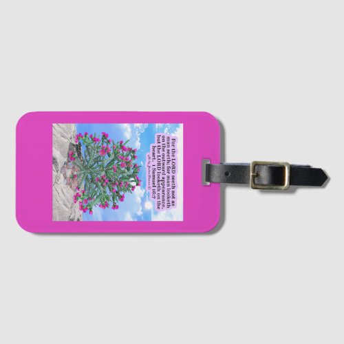 Beautiful Cholla Cactus Scripture 1 Samuel 167 Luggage Tag