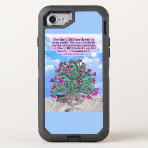 Beautiful Cholla Cactus Scripture 1 Samuel 16:7 OtterBox Defender iPhone SE/8/7 Case